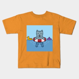 happy cat Kids T-Shirt